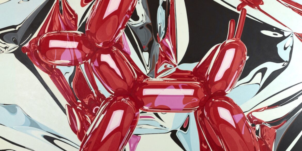 Jeff-Koons_Un-ritratto-privato__Balloon-Dog_-da-serie-_Celebration_-Olio-su-tela-1995_1998