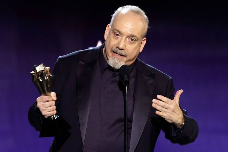 Paul Giamatti winning Best Actor for "The Holdovers"