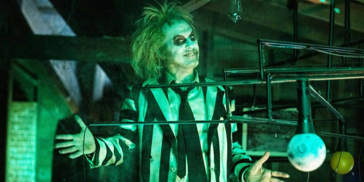 Michael Keaton in Beetlejuice Beetlejuice by Tim Burton