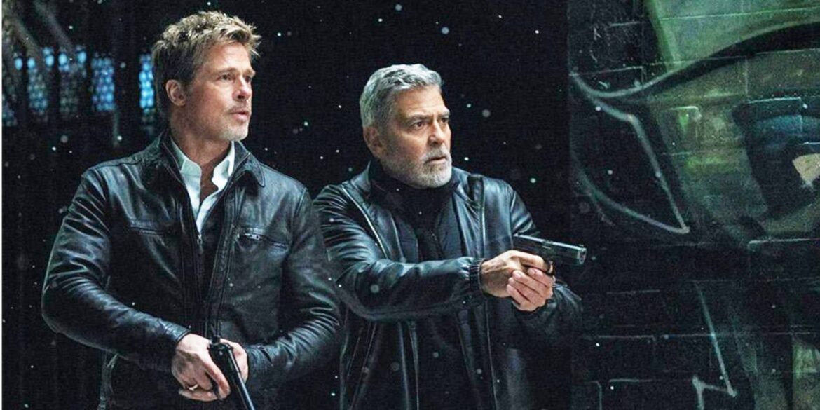 Brad Pitt and George Clooney in Wolfs