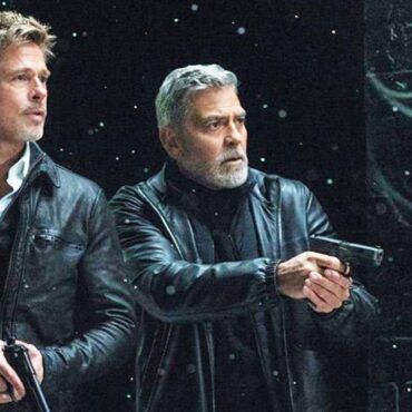 Brad Pitt and George Clooney in Wolfs