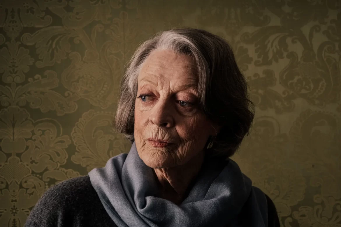 Maggie Smith portrait. by Tom Jamieson