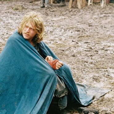 Caleb Landry Jones in a still image of "Harvest"