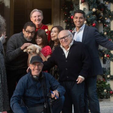 Director Peter Chelsom and the cast of A Sudden case of Christmas