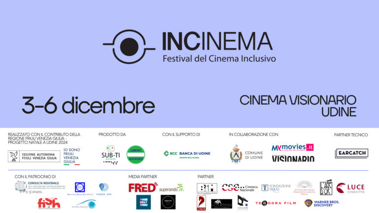 INCINEMA A Udine 3-6 DICEMBRE 2024