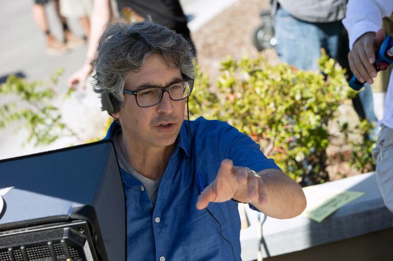 Alexander Payne on set