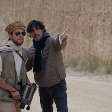 Francesco Centorame e Giulio Base sul set di Albatross di Giulio Base