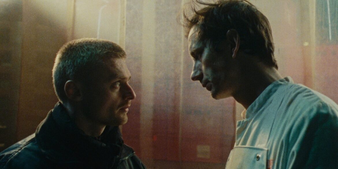 Jonas Smulders as Jakob and Jurij Drevensek as Boris in Skin on Skin