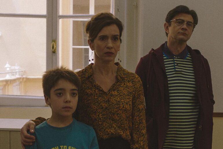 Vinicio Marchioni, Teresa Saponangelo e Andrea Migliucci in L'Isola di Andrea