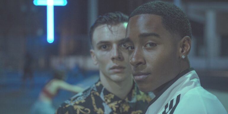 Francesco Gheghi e Justin De Vivo in una scena di 40 secondi di Vincenzo Alfieri