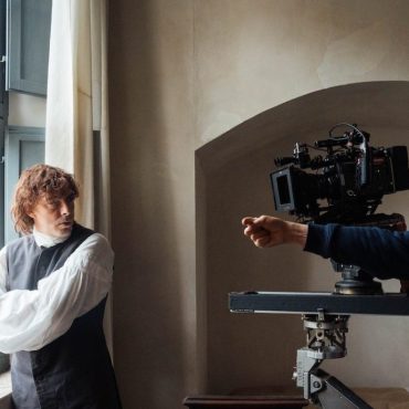 Michele Riondino e Damiano Michieletto sul set di Primavera