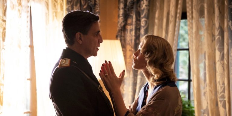 Giovanni Calcagno e Caterina De Angelis in una scena di Elena del ghetto