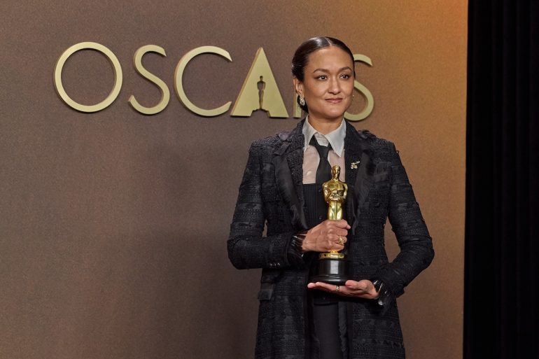 Autumn Durald Arkapaw accepts the Oscar® for Cinematography during the 98th Oscars® at the Dolby® Theatre at Ovation Hollywood on Sunday, March 15, 2026.