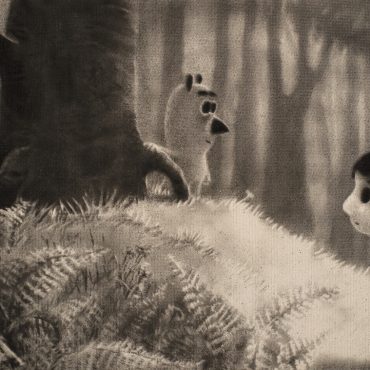 a scene from Les Bottes de la Nuit by Pierre-Luc Granjon