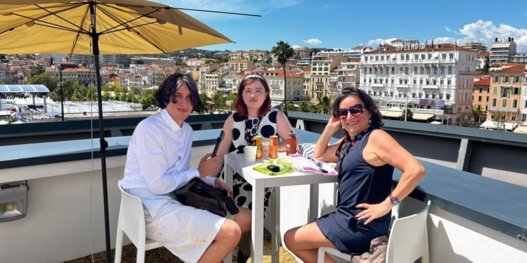 Rita Di Santo, Volodymyr Chernyshev and Tilda Li